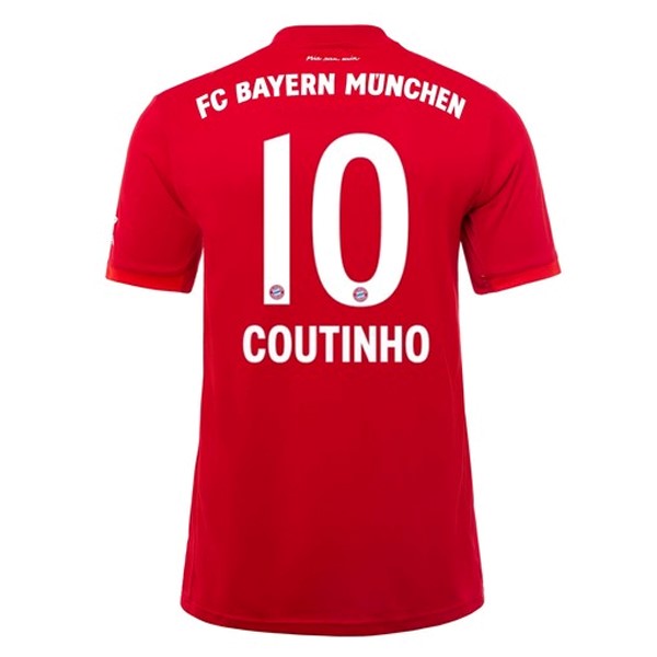 Camiseta Bayern Munich NO.10 Coutinho Replica Primera Ropa 2019/20 Rojo